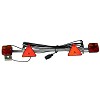 Lichtbalk 4 functies staal 110-160cm 7,5m kabel + 7p. stekker 