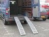 Oprijplaat / Mini oprijbrug staal set van 2