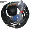 Stekkerdoosset 7p. Pvc + 1,50m kabel